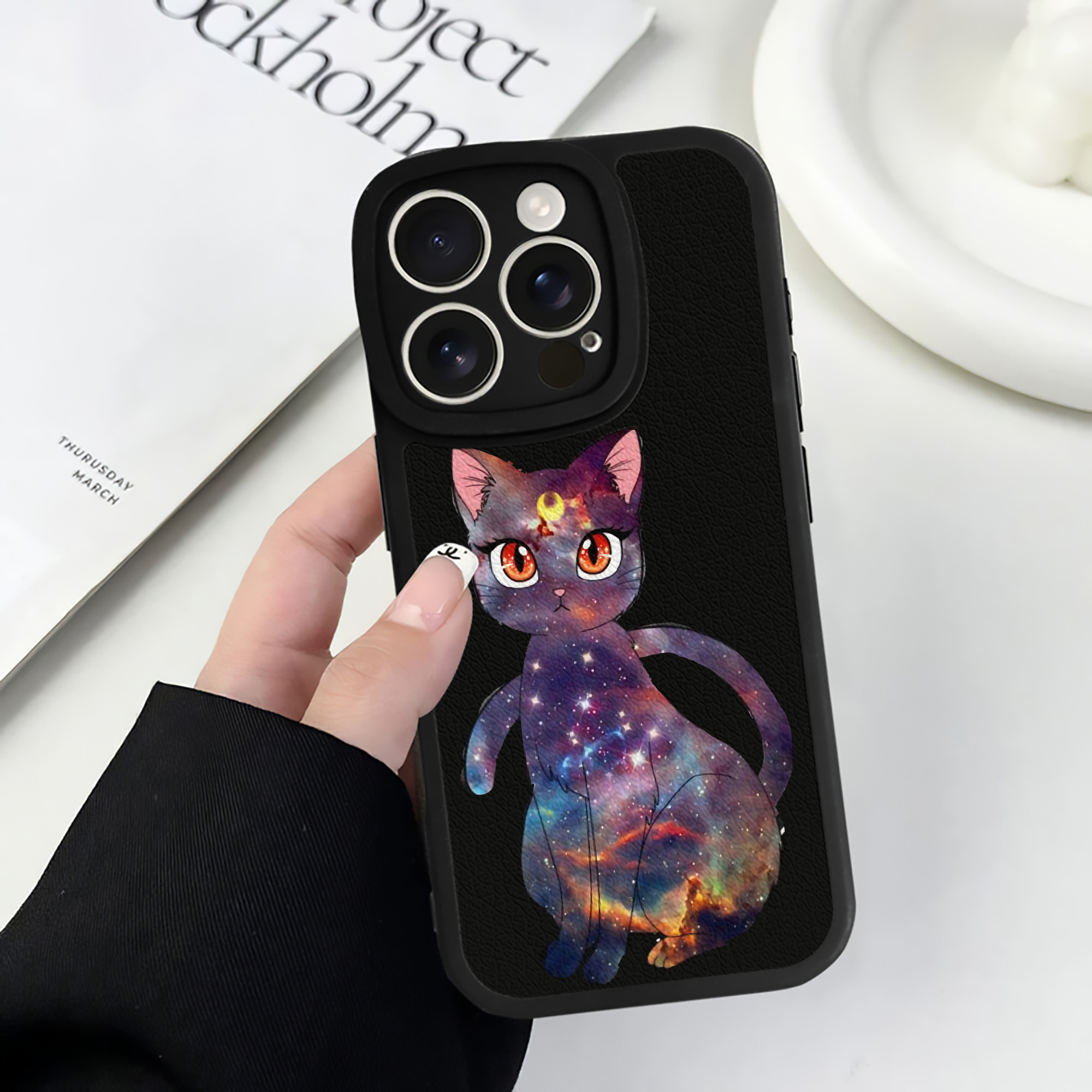 （画像用） 美少女戦士セーラームーン Sailor Moon 【iPhone 16シリーズ対応】シリコンスマホケース（レザー調） 材質：シリコン